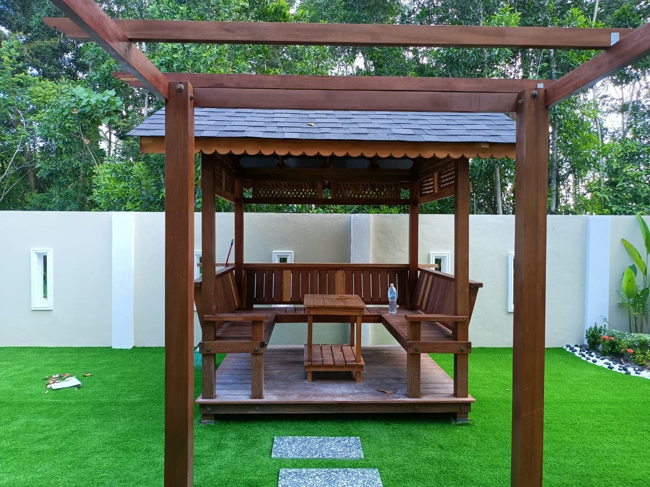 Rustic Wood Decking with Natural Charm